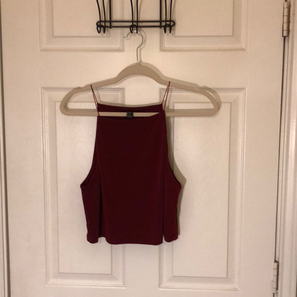 Slim strap crop top